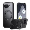 Custodia per telefono con supporto magnetico MagSafe a 360 gradi, smerigliata per Google Pixel 9a (nera)