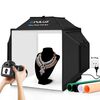 PULUZ 40cm pieghevole 72W 5500K Studio Shooting Tenda Soft Box Kit di illuminazione fotografica con 4 colori (nero, arancione, bianco, verde) Fondali