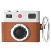 Per AirPods Pro / Pro 2 Auricolare Silicone Retro Camera Design Custodia Protettiva (Marrone)