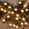 Stringa di luci natalizie USB LED Decorazione per finestre per feste Luce d'atmosfera, lunghezza: 3 m 20 luci (Babbo Natale stella)
