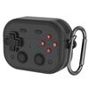 Per AirPods 3 Earbuds Cover Custodia protettiva per console di gioco retrò con design a serratura (nero)