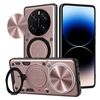 Per Honor Magic7 Pro CD Texture Custodia per telefono con supporto magnetico scorrevole Camshield (rosa)