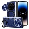 Per Honor Magic7 Pro CD Texture Custodia per telefono con supporto magnetico scorrevole Camshield (blu)