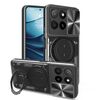 Per Honor X5b Plus / X5b 4G CD Texture Custodia per telefono con supporto magnetico scorrevole Camshield (nero)