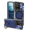 Per Honor X5b Plus / X5b 4G CD Texture Custodia per telefono con supporto magnetico scorrevole Camshield (blu)