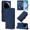 Custodia a tracolla in pelle con stampa 3D per Xiaomi 15 Ultra (blu)