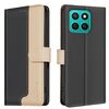 Per Honor X8c 4G Custodia per telefono in pelle antifurto RFID abbinata ai colori (nera)