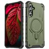 Per Samsung Galaxy A15 5G / 4G Straship Custodia per telefono ibrida in TPU magnetico per PC (verde militare)