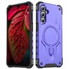 Per Samsung Galaxy A15 5G / 4G Straship Custodia per telefono ibrida in TPU magnetico per PC (viola)