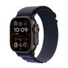 Per Apple Watch 42mm / 41mm / 40mm / 38mm Cinturino in nylon Alpine Loop (fibbia blu navy)