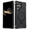 Per Samsung Galaxy S23 Ultra 5G Straship Custodia per telefono ibrida in TPU magnetico per PC (nero)