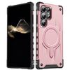 Per Samsung Galaxy S23 Ultra 5G Straship Custodia per telefono ibrida in TPU magnetico per PC (oro rosa)