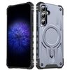 Per Samsung Galaxy S23 FE 5G Straship Custodia per telefono ibrida in TPU magnetico per PC (grigio)