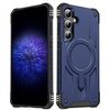 Per Samsung Galaxy S25 / S24 5G Straship Custodia per telefono ibrida in TPU magnetico per PC (blu)