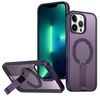 Per iPhone 13 Pro Max / 12 Pro Max Custodia per telefono con supporto MagSafe a nido d'ape (viola)