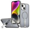 Per iPhone 14/13 Custodia per telefono con supporto MagSafe a nido d'ape (grigio titanio)