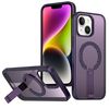 Per iPhone 14/13 Custodia per telefono con supporto MagSafe a nido d'ape (viola)