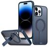 Per iPhone 14 Pro Max Custodia per telefono con supporto MagSafe a nido d'ape (blu)