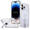 Per iPhone 14 Pro Max Custodia per telefono con supporto MagSafe a nido d'ape (trasparente satinato)