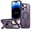 Per iPhone 14 Pro Max Custodia per telefono con supporto MagSafe a nido d'ape (viola)