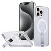 Per iPhone 15 Pro Max Custodia per telefono con supporto MagSafe a nido d'ape (trasparente satinato)