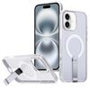 Per iPhone 16 Custodia per telefono con supporto MagSafe a nido d'ape (trasparente satinato)