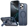 Per iPhone 16 Pro Max Custodia per telefono con supporto MagSafe a nido d'ape (blu)