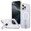 Per iPhone 16 Pro Max Custodia per telefono con supporto MagSafe a nido d'ape (trasparente satinato)