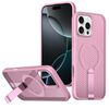 Per iPhone 16 Pro Max Custodia per telefono con supporto MagSafe a nido d'ape (rosa)