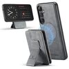 Per Samsung Galaxy S24 FE 5G Fierre Shann FS028 MagSafe RFID Card Holder Back Phone Case (grigio)