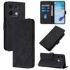 Per Umidigi Note 100 Crossbody 3D Embossed Flip Custodia per telefono in pelle (nero)