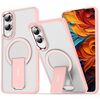 Per Samsung Galaxy S25 Edge 5G Custodia per telefono con supporto MagSafe in TPU ibrido acrilico (rosa)