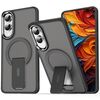 Per Samsung Galaxy S25 Edge 5G Custodia per telefono con supporto MagSafe in TPU ibrido acrilico (nero trasparente)