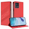 Per Motorola Edge+ 2023 Custodia per telefono in pelle retrò con portafoglio multifunzionale in rilievo (rosso)