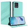 Per Motorola Edge+ 2023 Custodia per telefono in pelle retrò con portafoglio multifunzionale in rilievo (verde menta)