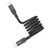 Cavo dati magnetico intrecciato MOMAX DC35 da 100 W USB-C / Tipo-C a USB-C / Tipo-C, lunghezza: 1 m (nero)