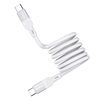 Cavo dati magnetico intrecciato MOMAX DC35 da 100 W USB-C / Tipo-C a USB-C / Tipo-C, lunghezza: 1 m (bianco)