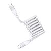 Cavo dati magnetico intrecciato MOMAX DC36 da 100 W USB-C / Tipo-C a USB-C / Tipo-C, lunghezza: 2 m (bianco)