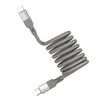 Cavo dati magnetico intrecciato MOMAX DC36 da 100 W USB-C / Type-C a USB-C / Type-C, lunghezza: 2 m (oro titanio)