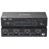 KCEVE KC-KVM302DH 8K 60Hz HDMI e DP e USB3.0 Dual Monitor KVM Switch, spina AU