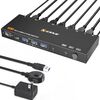KCEVE KC-KVM9201 8K 60Hz HDMI e USB3.0 Monitor KVM Switch, spina USA