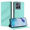 Per Motorola Edge 50 Neo Custodia per telefono in pelle retrò multifunzionale con portafoglio in rilievo (verde menta)