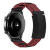 Cinturino per orologio in gomma in acciaio inossidabile con fibbia magnetica pieghevole da 20 mm (rosso vino + nero)