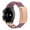 Cinturino per orologio in gomma con fibbia magnetica pieghevole da 20 mm in acciaio inossidabile (viola + oro rosa)