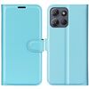 Custodia a libro orizzontale in pelle con supporto per Motorola Moto G Power 2025 con texture Litchi (blu)