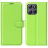 Custodia per telefono cellulare con flip orizzontale in pelle con texture litchi per Motorola Moto G Power 2025 e supporto (verde)