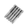 WEILIGU 5 pezzi 75mm T27 magnetico S2 pneumatico aria punta trapano elettrico testa fiore di prugna con foro centrale