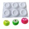 Stampo per mousse in silicone per dolci e dolci, concavo e rotondo a 6 cavità