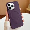 Per iPhone 13 Pro Custodia per telefono in TPU MagSafe Stripe (viola scuro)