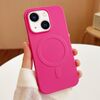 Per iPhone 14 Custodia per telefono in TPU MagSafe Stripe (rosso rosa)
